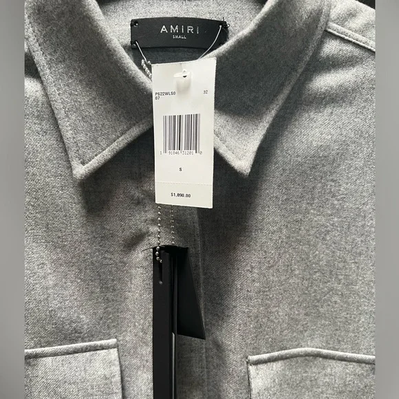 AMIRI Cashmere Overshirt. NWT Women’s Small/Petit.